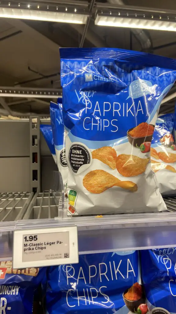 paprika chips from migros switzerland