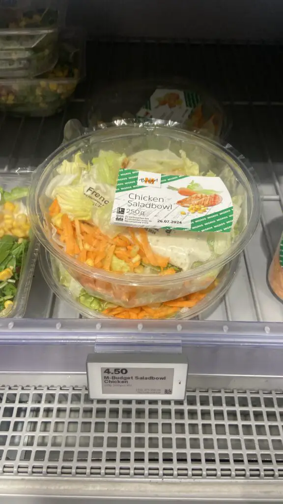 caesar salad from migros switzerland