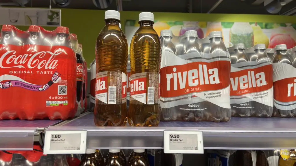 rivella from migros swiss grocery store