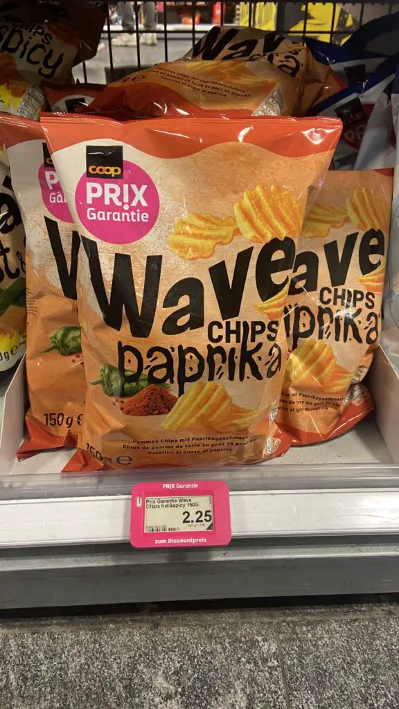 paprika chips from coop switzerland