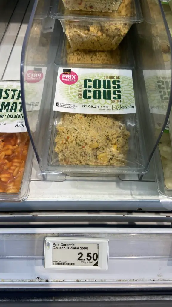 couscous salad from coop switzerland