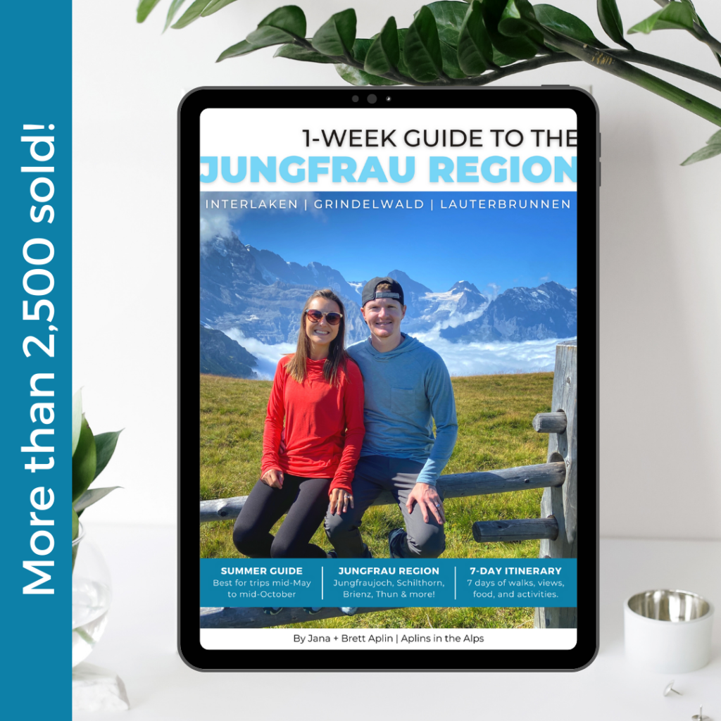 More than 2500 swiss itineraries sold 1-week guide to the jungfrau region by aplins in the alps