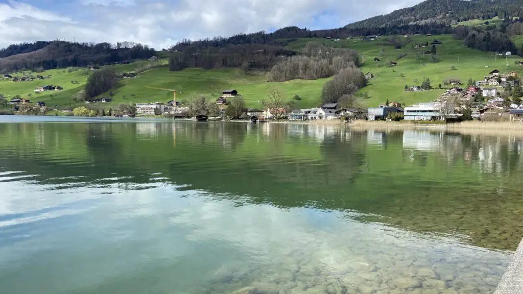 views from lake sarnen switzerland