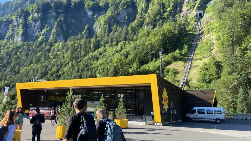 stoos valley station steepest funicular in the world