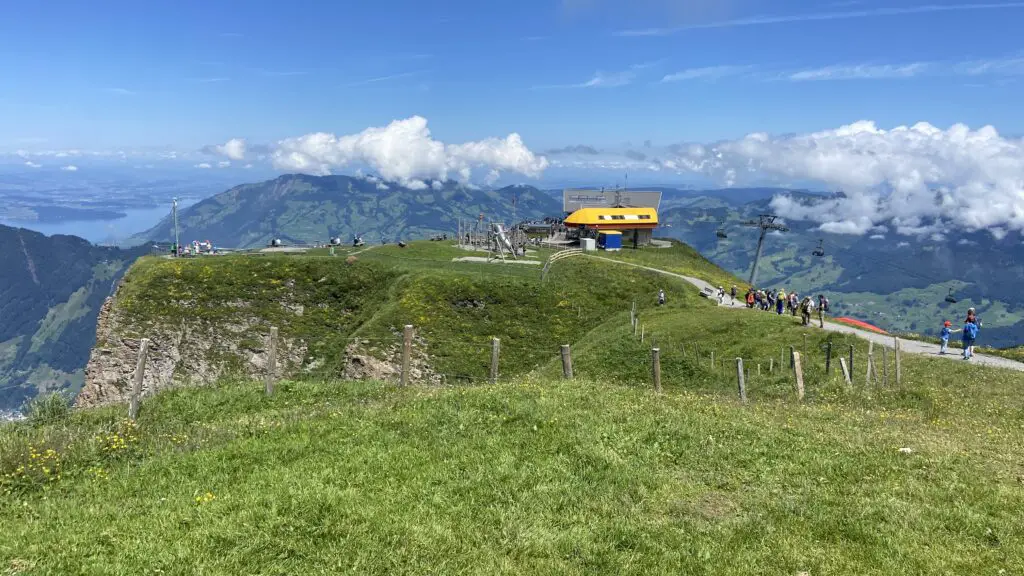 fronalpstock switzerland station and restaurant