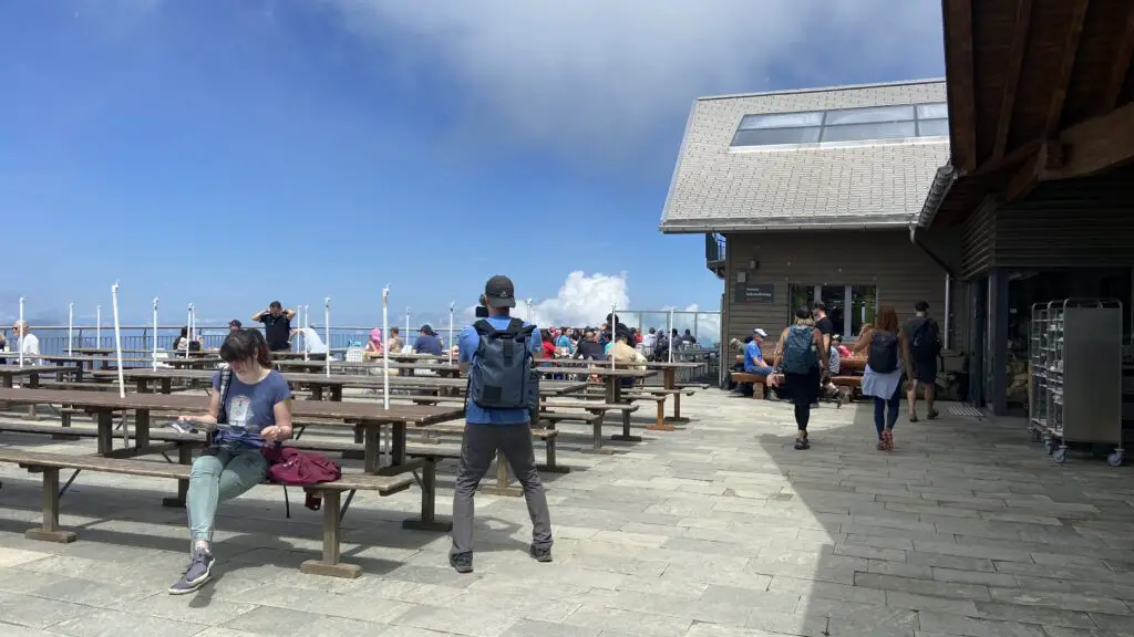 fronalpstock switzerland restaurant terrace