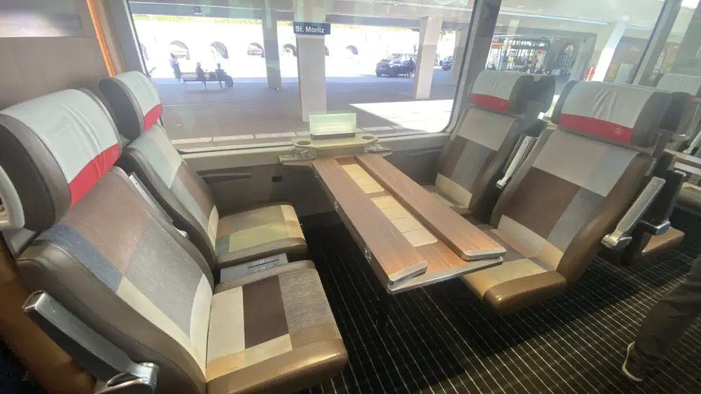 first class seats glacier express switzerland