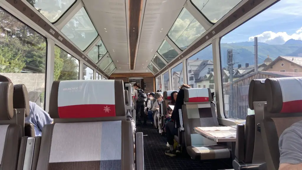 glacier express first class panorama carriage