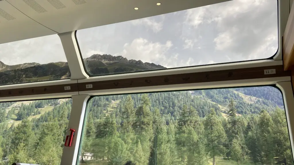 glacier express first class panoramic windows