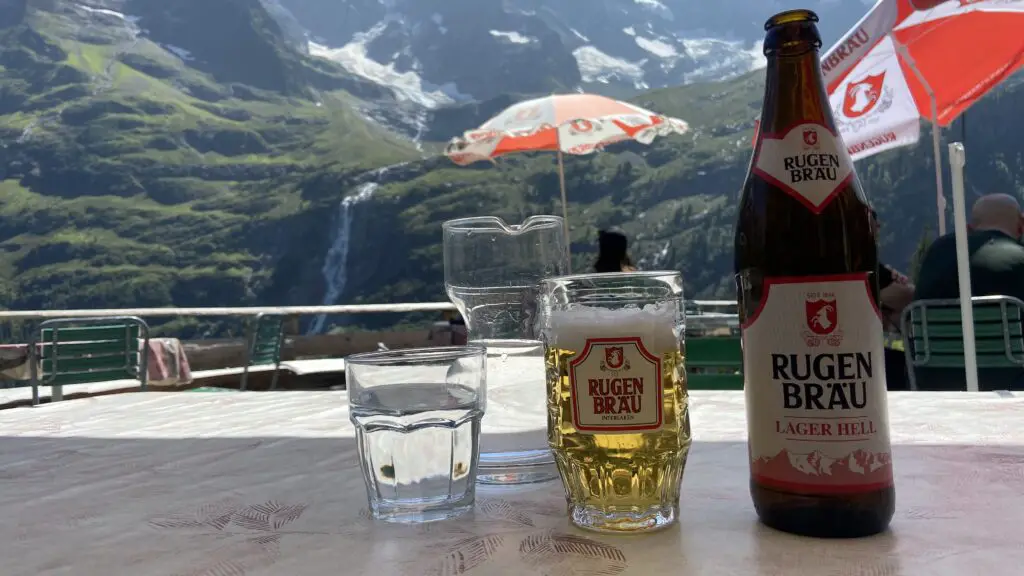 drinks at restaurant obersteinberg switzerland