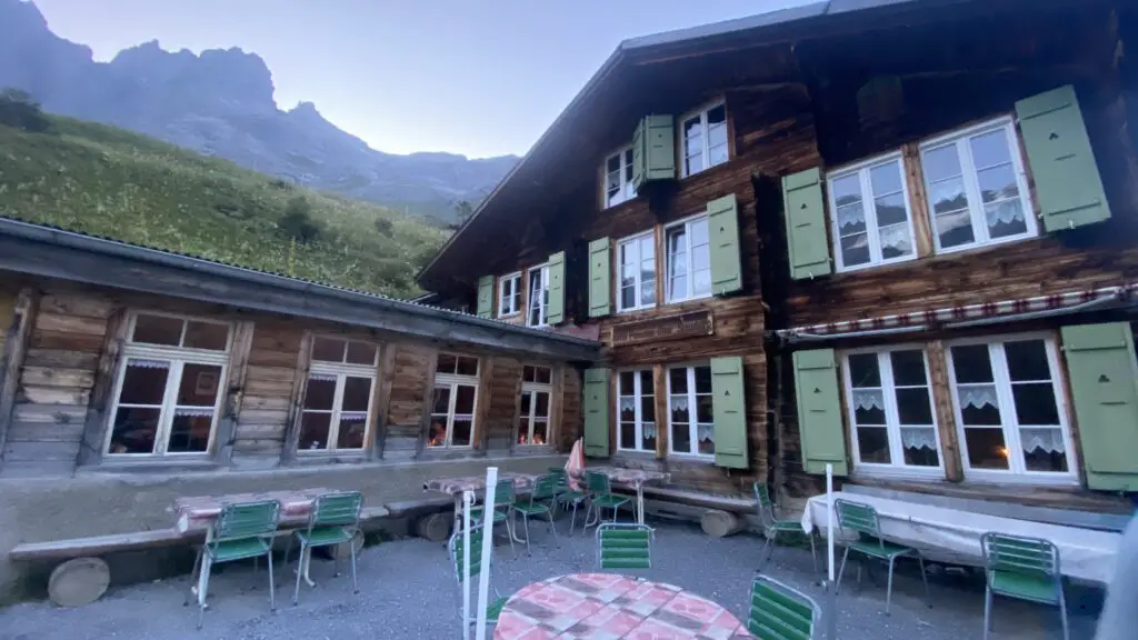 terrace view of hotel obersteinberg switzerland