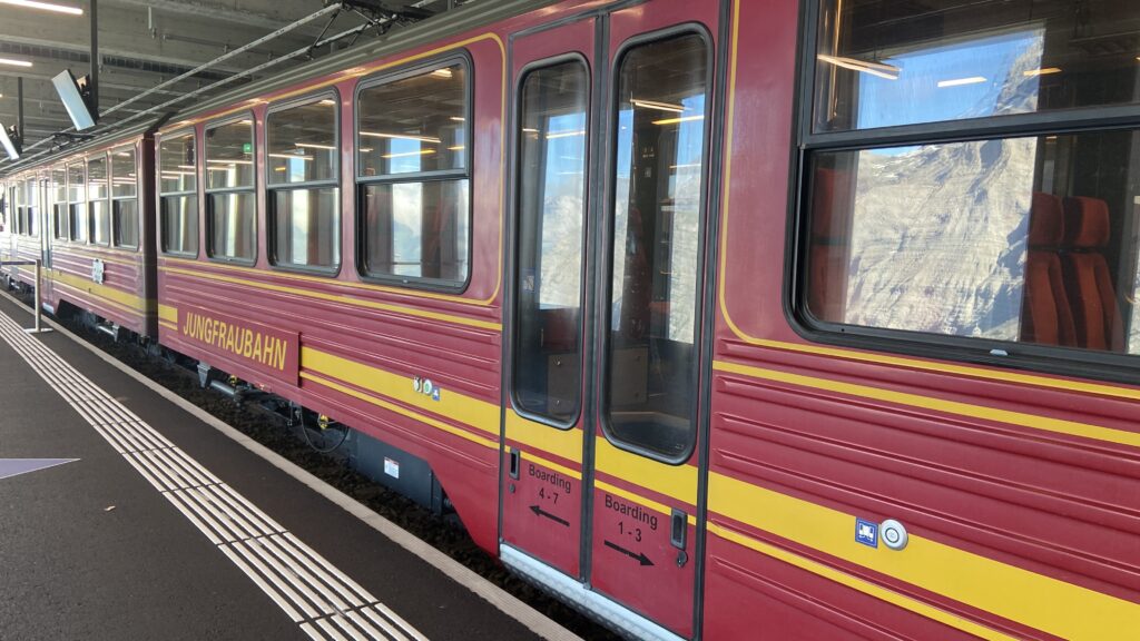 jungfraubahn train to jungfraujoch