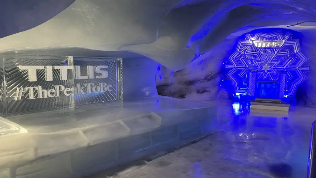mt titlis #thepeaktobe ice sculpture in the titlis glacier cave