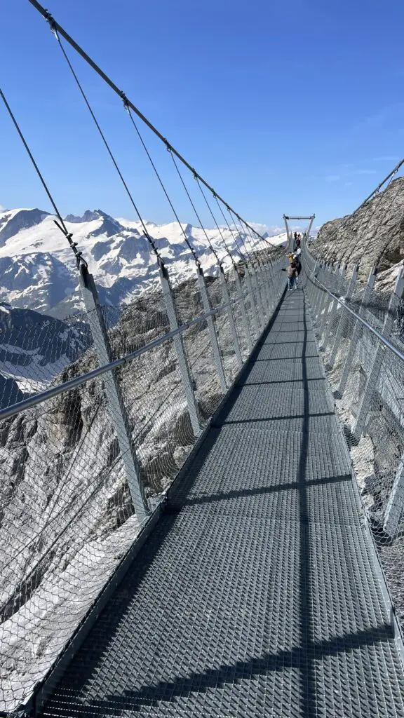 the mt titlis hanging suspension bridge