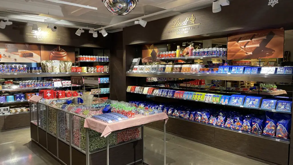 swiss chocolate in the mt titlis chocolate shop