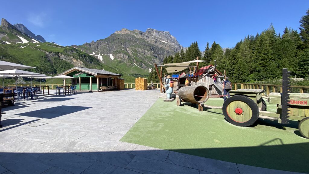 restaurant terrace playground at trubsee