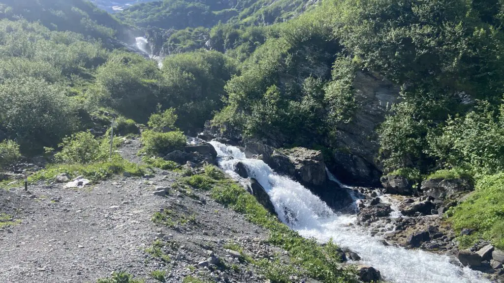 stäubi waterfall at trübsee