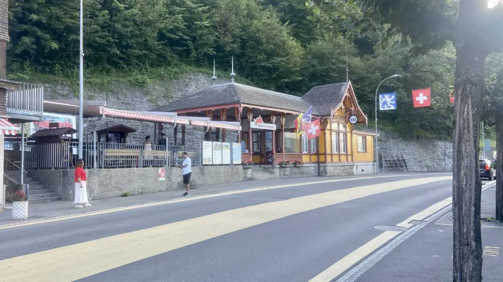 brienz rothorn station in brienz switzerland