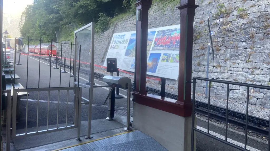 turnstile at brienzer rothorn switzerland