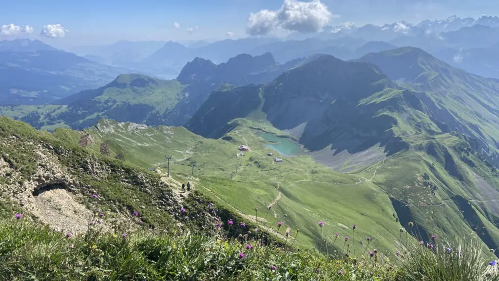 view from the summit of the brienzer rothorn