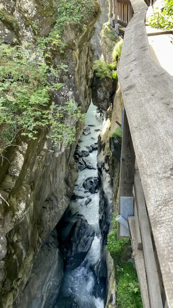 walk through gorner gorge zermatt switzerland