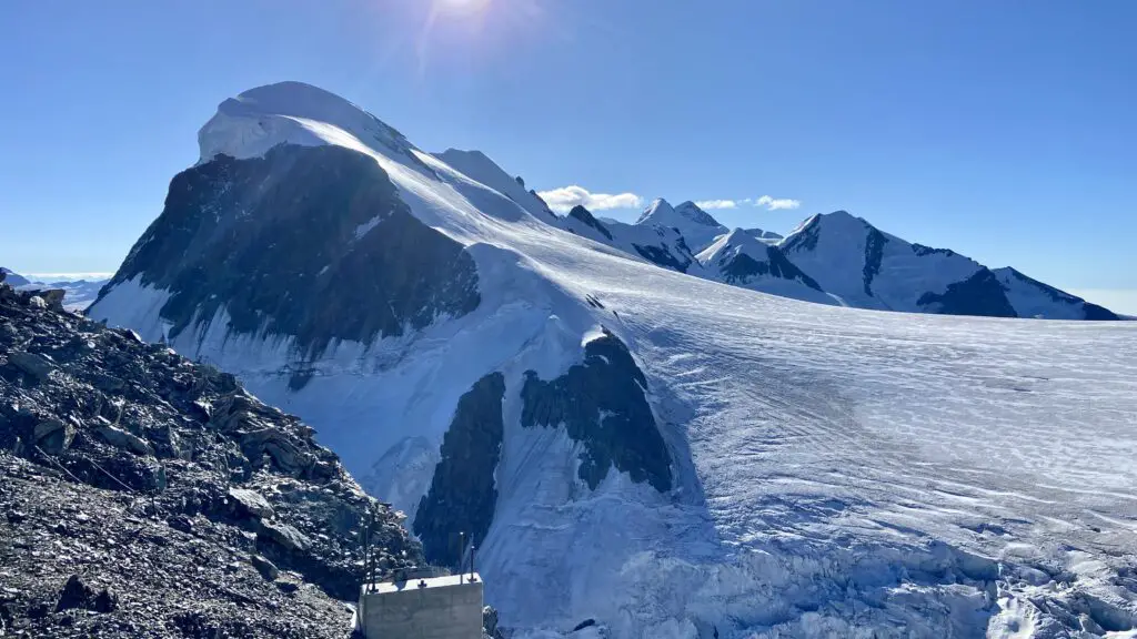 views from the matterhorn glacier ride in zermatt switzerland