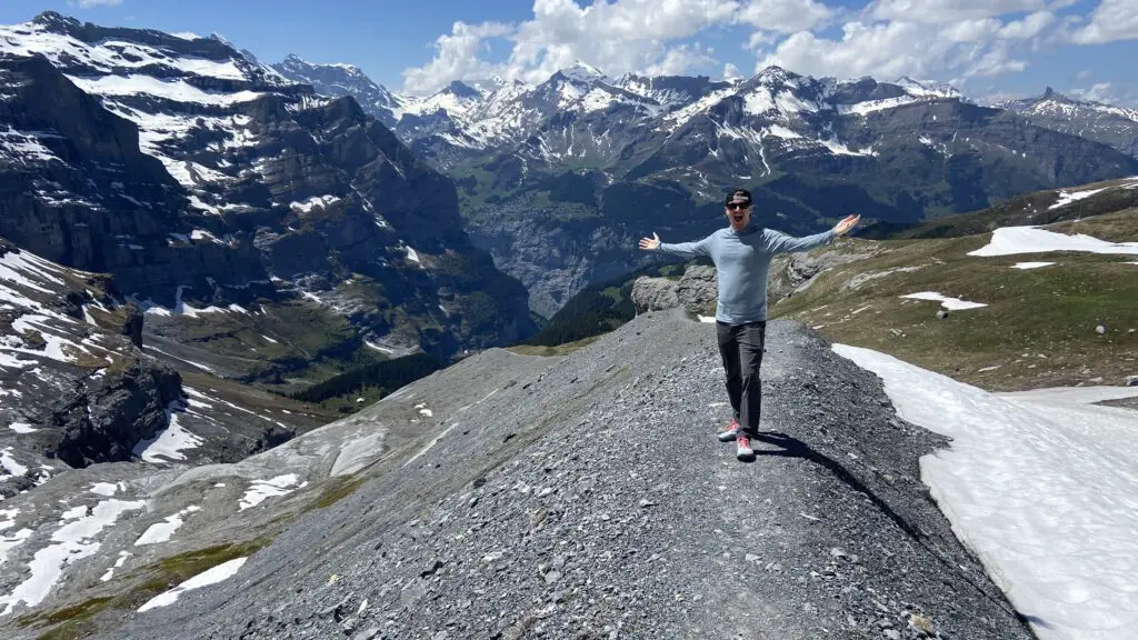 brett at eigergletscher near wengernalp railway