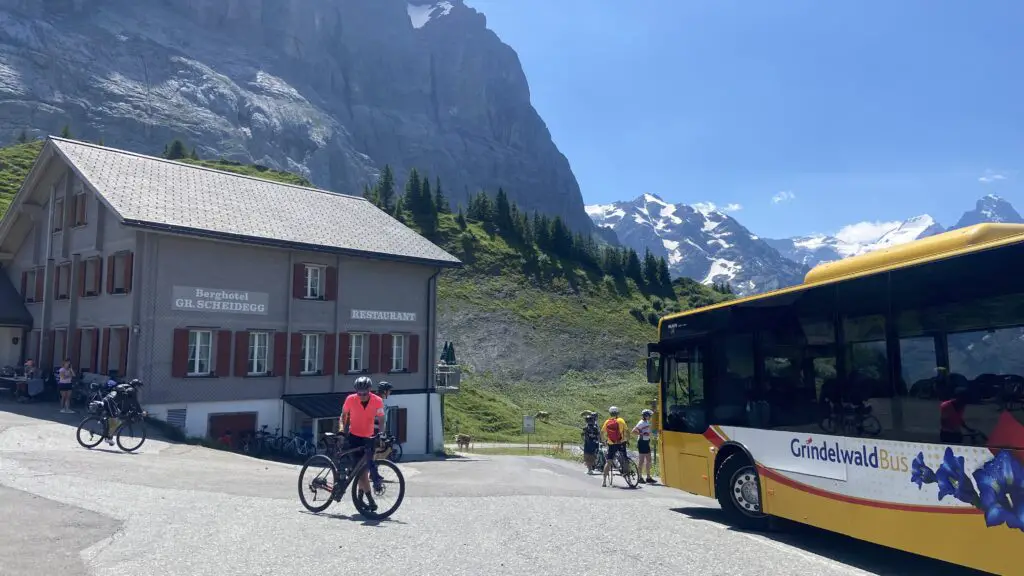 grosse scheidegg bus grindelwald switzerland bus ride