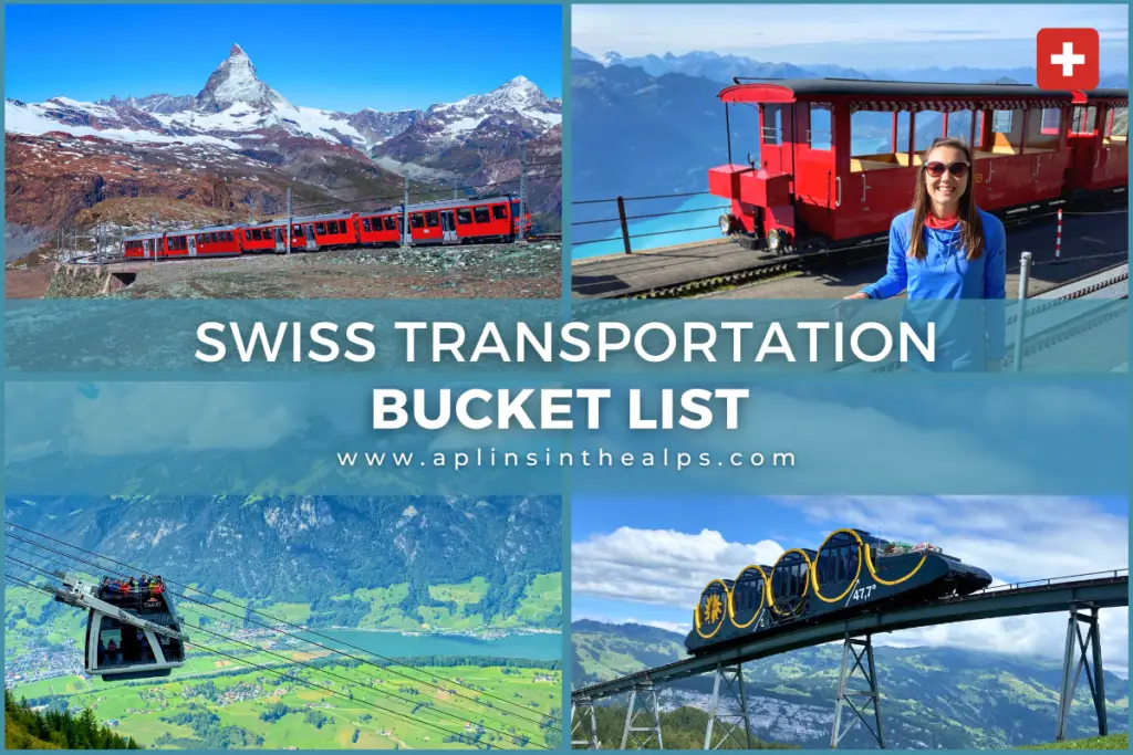 swiss transportation bucket list by Aplins in the Alps travel switzerland blog