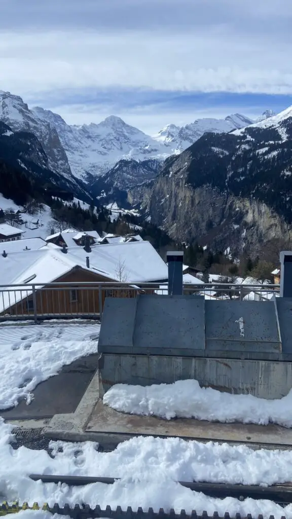 view from wengernalpbahn