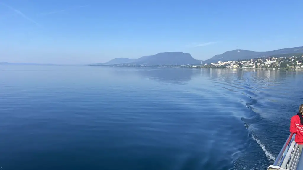 view of neuchatel from boat ride