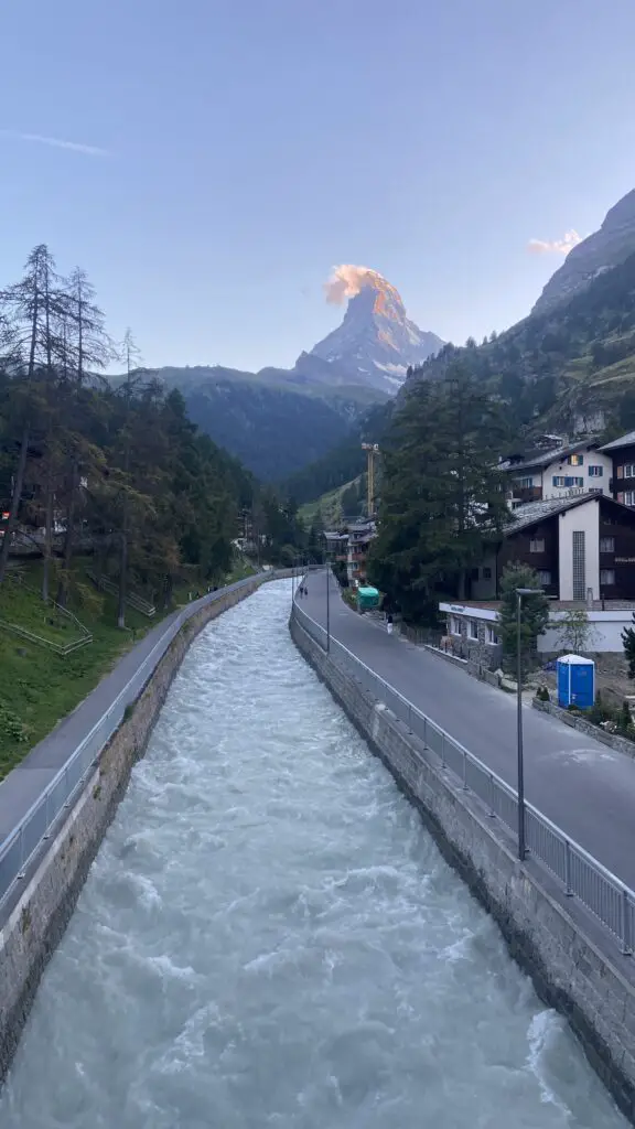 matterhorn at sunset