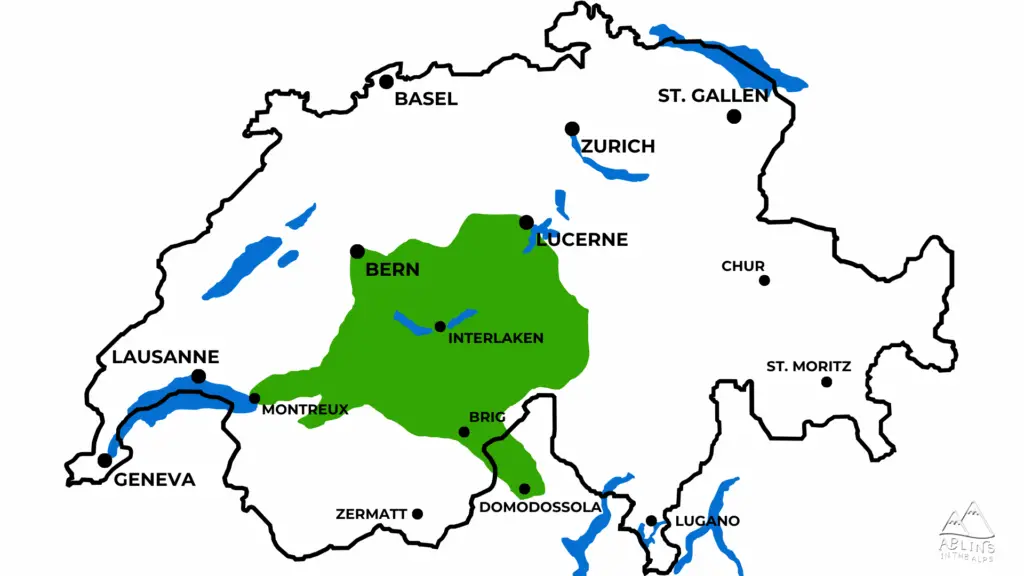 Berner Oberland Pass validity map by aplins in the alps