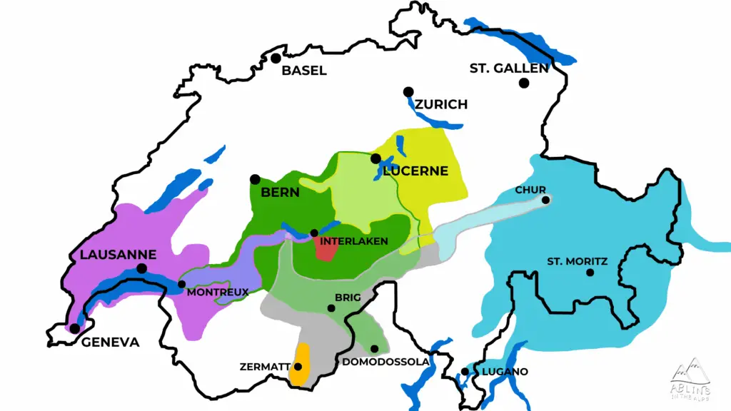 Swiss Train Pass Map by aplins in the alps