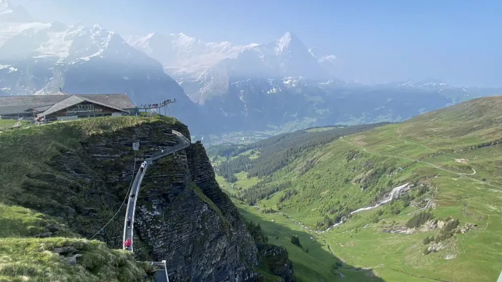 grindelwald first cliff walk over grindelwald valley