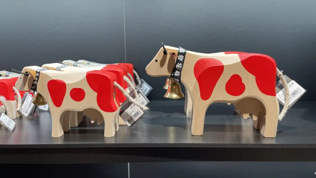 trauffer swiss wooden cows best swiss souvenir from switzerland