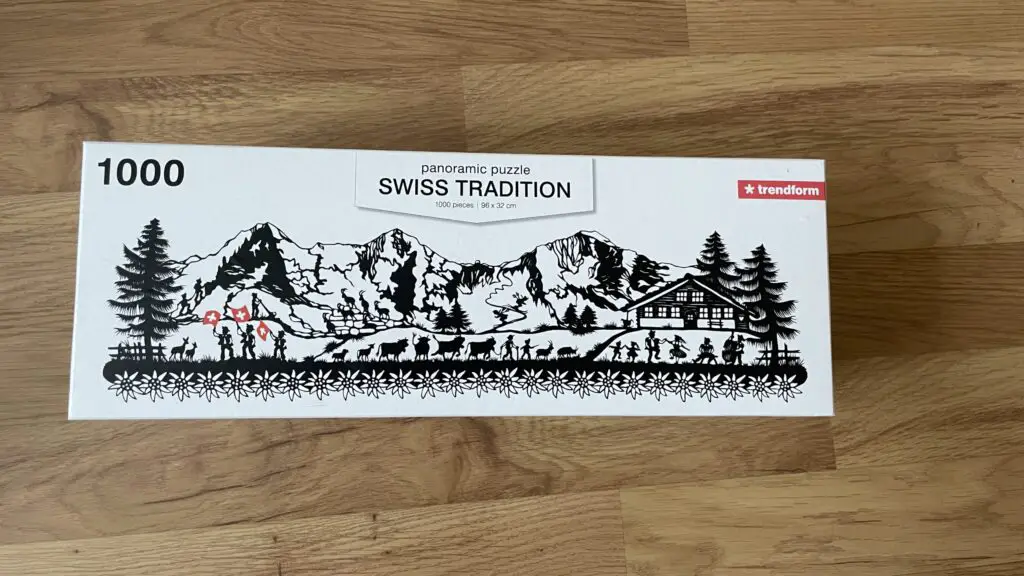 Swiss tradition puzzle souvenir from switzerland