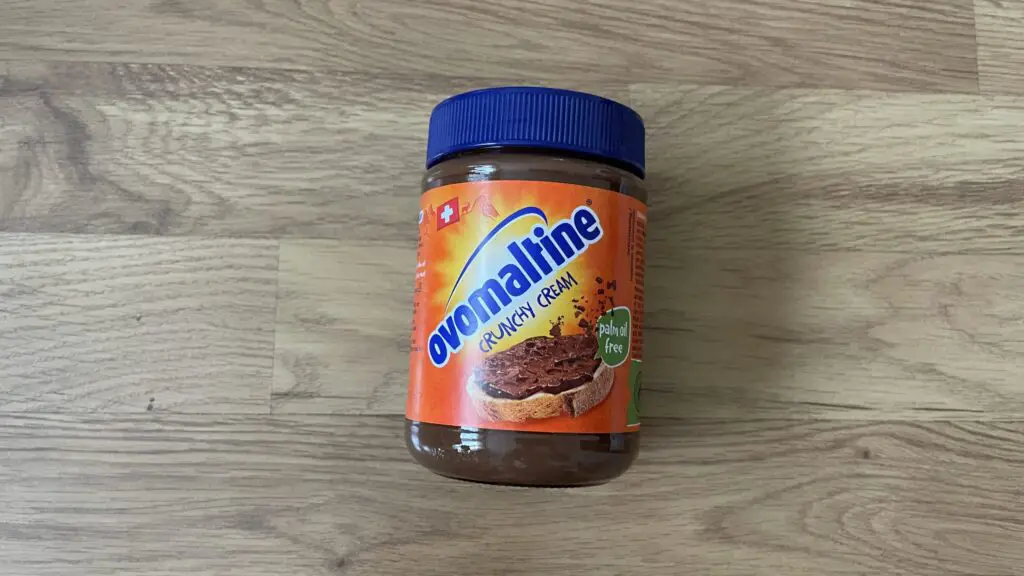 Swiss ovomaltine spread souvenir from switzerland