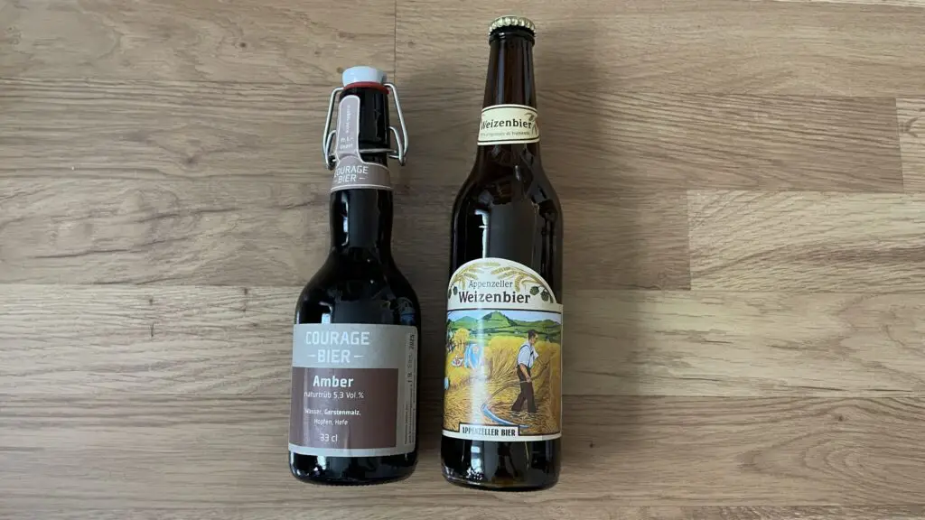 swiss beer appenzeller and courage