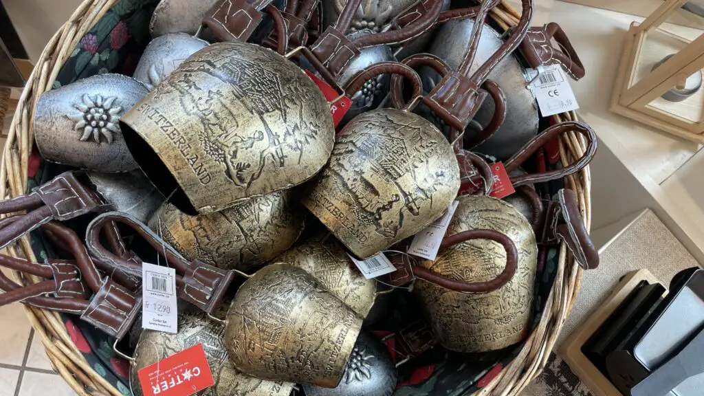 swiss cowbell souvenir