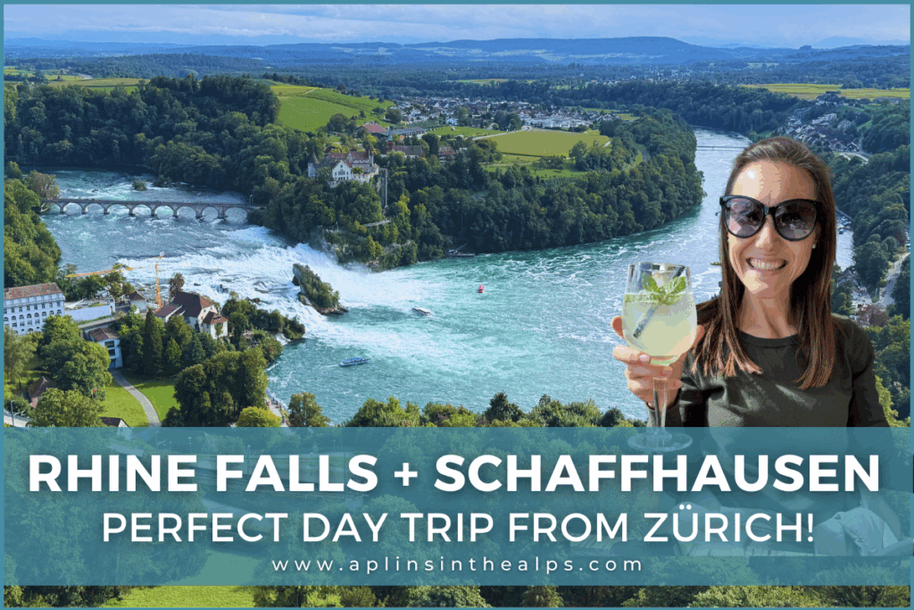 Rhine Falls switzerland + Schaffhausen switzerland perfect Day trip from zürich switzerland by aplins in the alps blog thumbnail