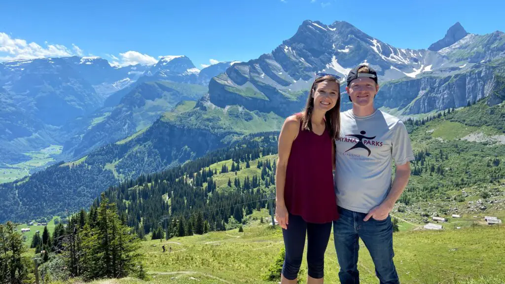 jana and brett in canton glarus switzerland 