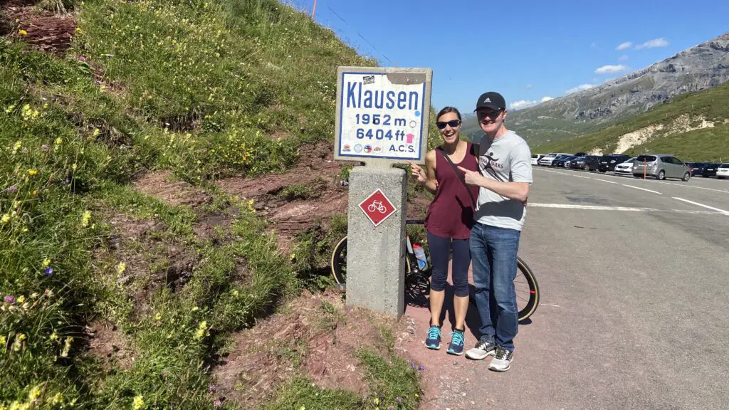 jana and brett on the klausen pass 