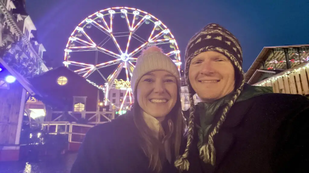 jana and brett from aplins in the alps at montreux noel swiss christmas market