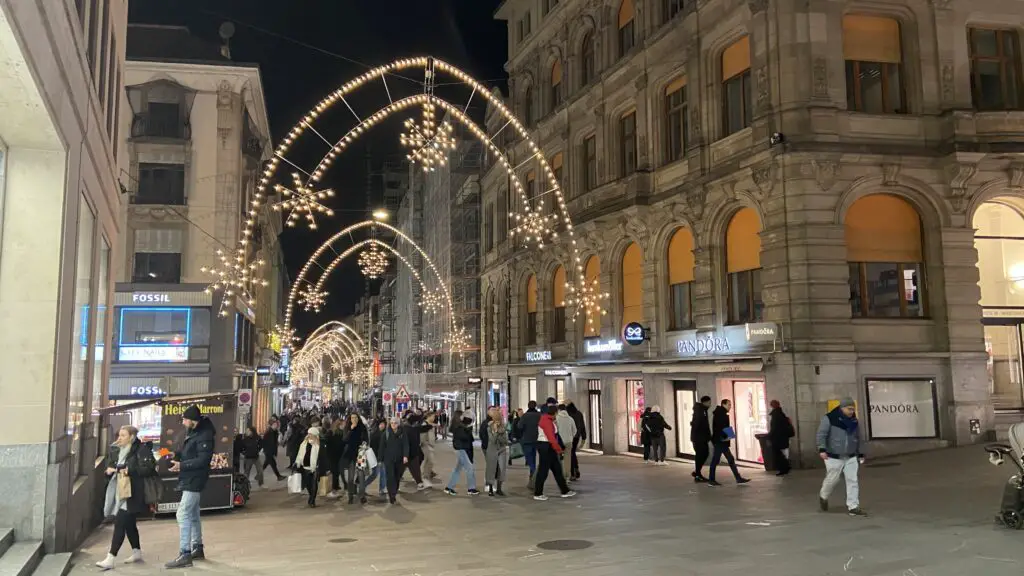 swiss christmas market in basel switzerland
