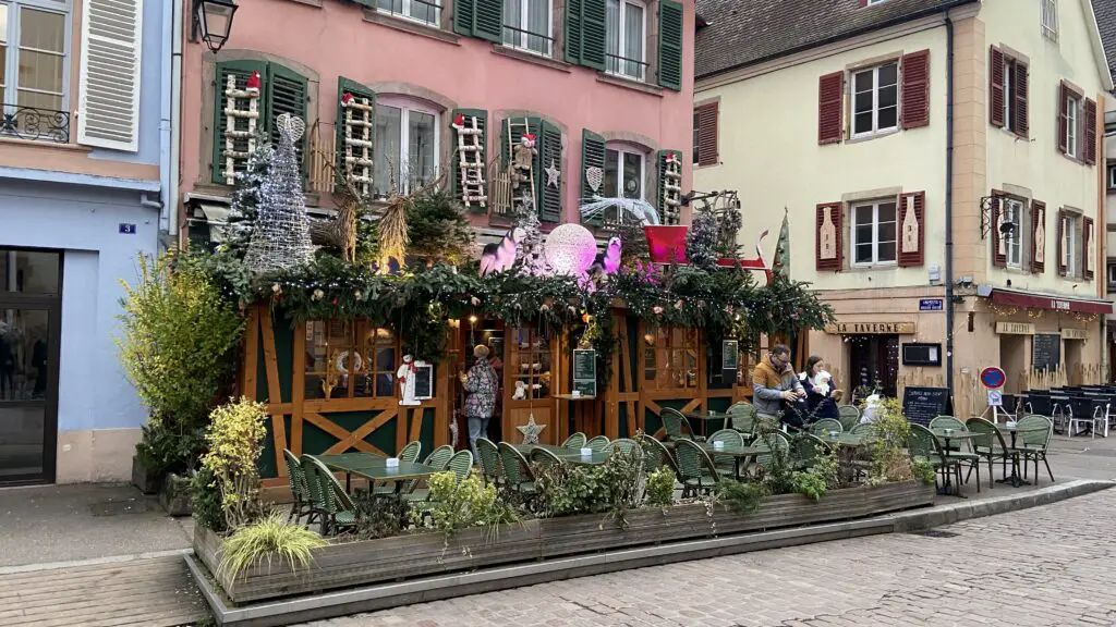 colmar france christmas market and decor