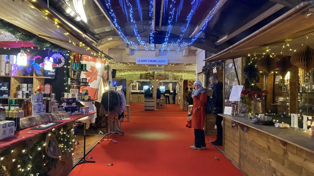 waterfront market in vevey switzerland christmas