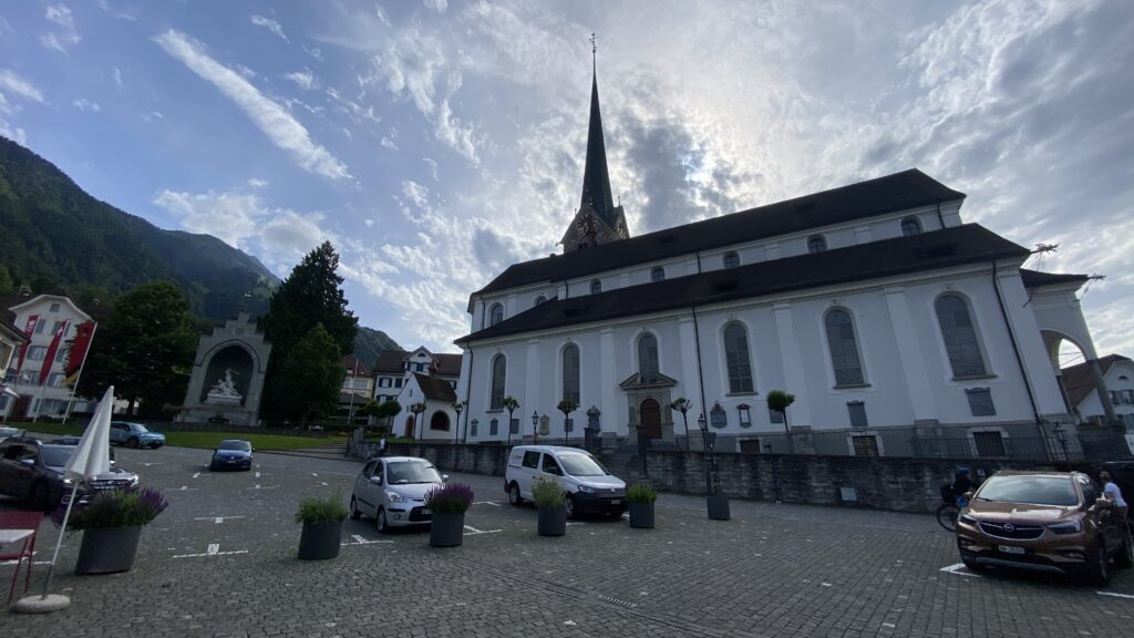 church in stans switzerland swiss village