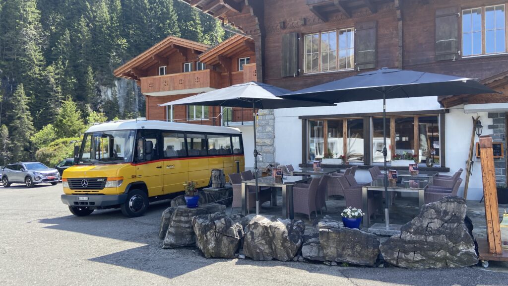 postbus swiss bus to griesalp switzerland