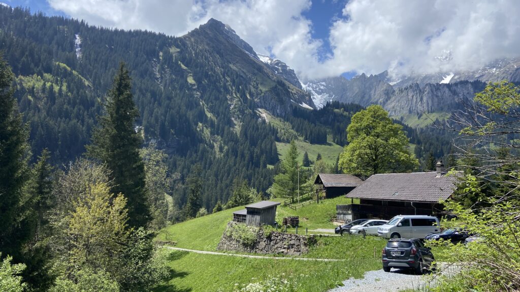 view of the kiental from griesalp switzerland
